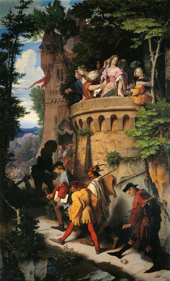 Moritz von Schwind - Die Rose oder Die Künstlerwanderung - Google Art Project