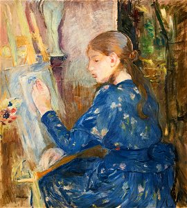 Morisot - JEUNE FILLE ÉCRIVANT, 1891