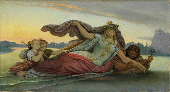 Moritz von Schwind - Die Donau mit ihren Nebenflüssen - 11574 - Bavarian State Painting Collections