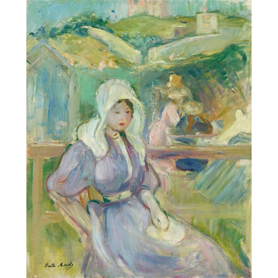 Morisot - SUR LA PLAGE À PORTRIEUX, 1894