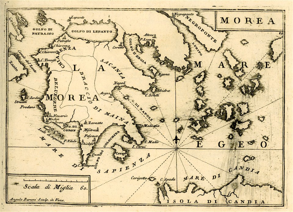 Morea - Coronelli Vincenzo - 1688