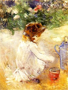 Morisot - playing-in-the-sand