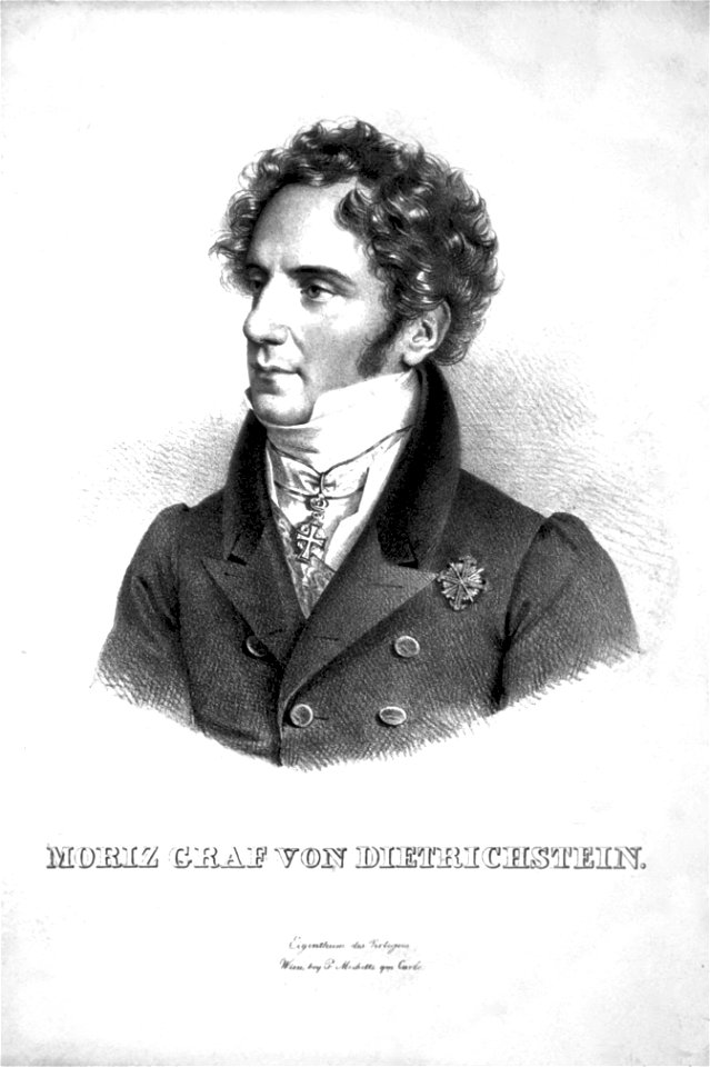Moritz Graf Dietrichstein Litho