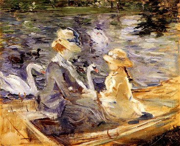 Morisot - on-the-lake-in-the-bois-de-boulogne