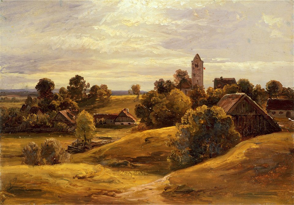 Christian Morgenstern - Dorf bei Dachau (1859)