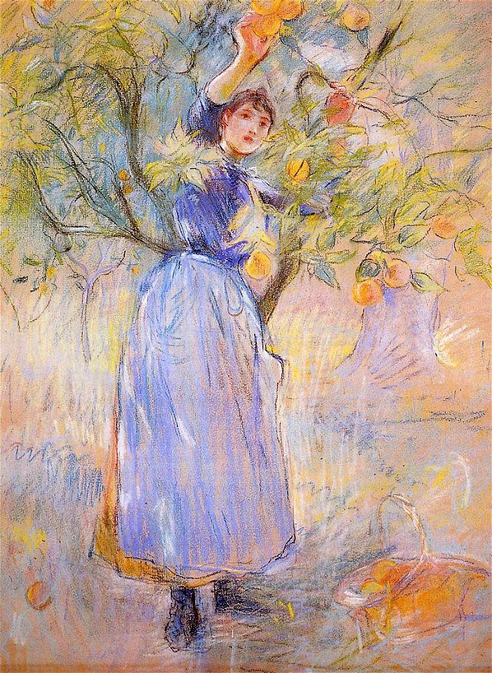Morisot - the-orange-picker