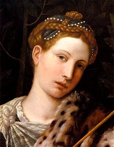 Moretto da Brescia - Portrait of Tullia d'Aragona as Salome (detail) - WGA16231