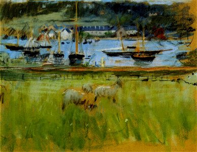 Morisot - harbor-in-the-port-of-fecamp
