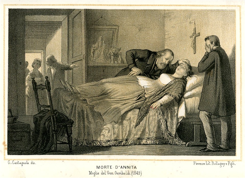 Morte D Annita Moglie del generale Garibaldi