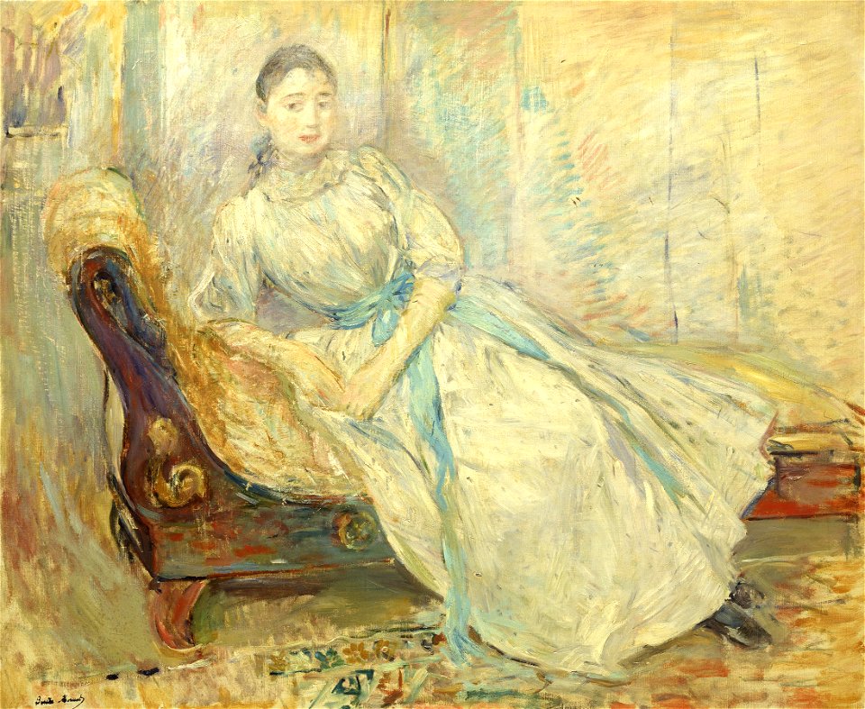 Morisot - Albine Sermicoli in the Studio, 1889