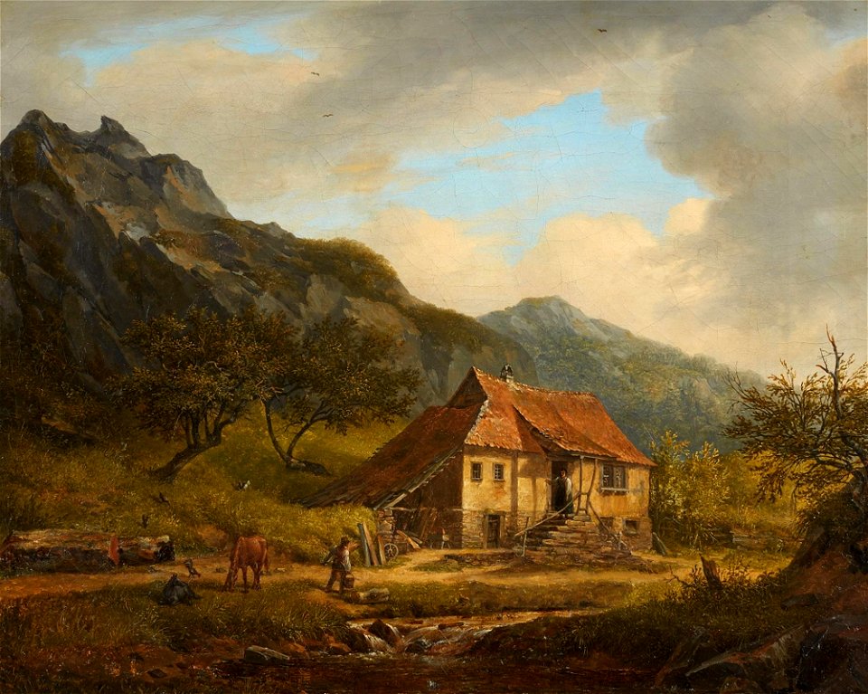 Carl Morgenstern - Das Wohnhaus bei der Königsteiner Ölmühle (1832)