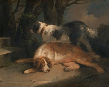 George Morland - Setters - Google Art Project