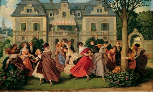 Moritz von Schwind - Gesellschaftsspiel - 278 - Österreichische Galerie Belvedere