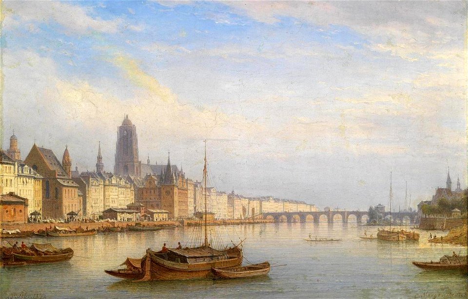 Carl Morgenstern - Blick auf Frankfurt am Main (1872)