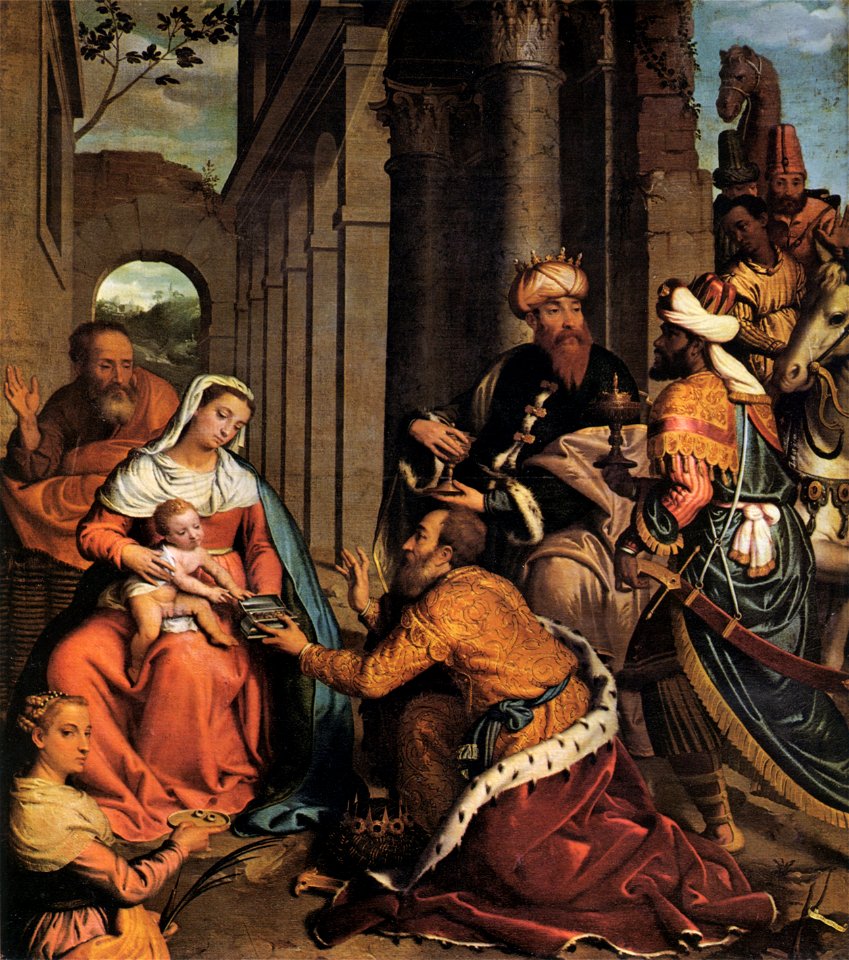 Moroni - Adorazione dei Magi con S. Lucia