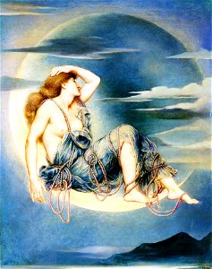 Morgan Evelyn de - Luna - 1885. Free illustration for personal and commercial use.