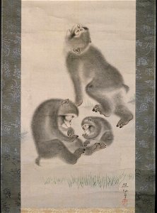 Mori Sosen 森狙仙 - Three Monkeys - y1957-52 - Princeton University Art Museum