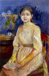 Morisot - julie-manet-with-a-budgie