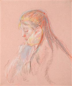Morisot - Fillette aux longs cheveux, 1890