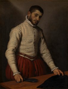 Giovanni Battista Moroni - The Tailor ('Il Tagliapanni') - Google Art Project. Free illustration for personal and commercial use.