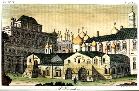 Moscow Kremlin, Illustration for Il costume antico e moderno by Giulio Ferrario Europa Vol VII pt 2 1831 (40)