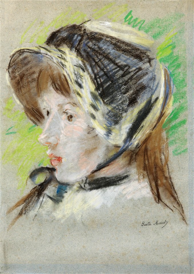 Morisot - JEANNE PONTILLON À LA CAPELINE, 1884