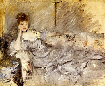 Morisot - young-woman-in-grey-reclining