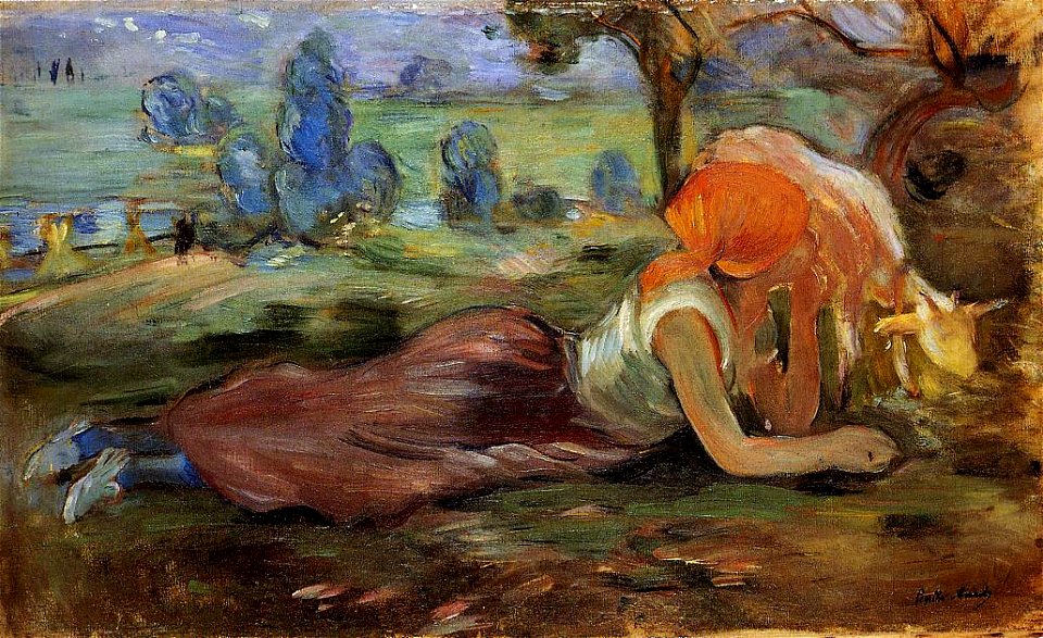Morisot - shepherdess-resting-1891