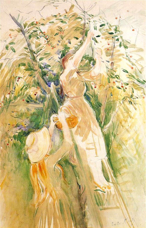Morisot - the-cherry-tree-study