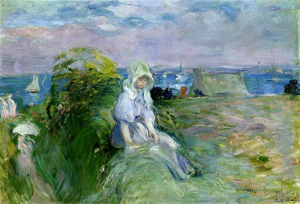 Morisot - on-the-cliff-at-portrieux
