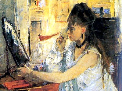 Morisot jeune femme se poudrant