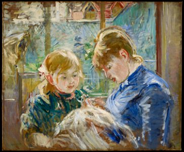 Morisot TheArtistsDaughterJulieWithHerNanny MIA 9640
