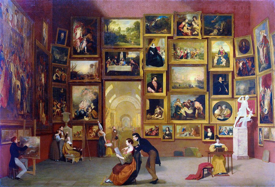 Gallery of the Louvre 1831-33 Samuel MorseFXD