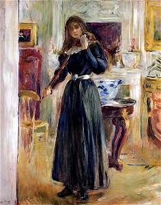 Morisot - julie-playing-a-violin