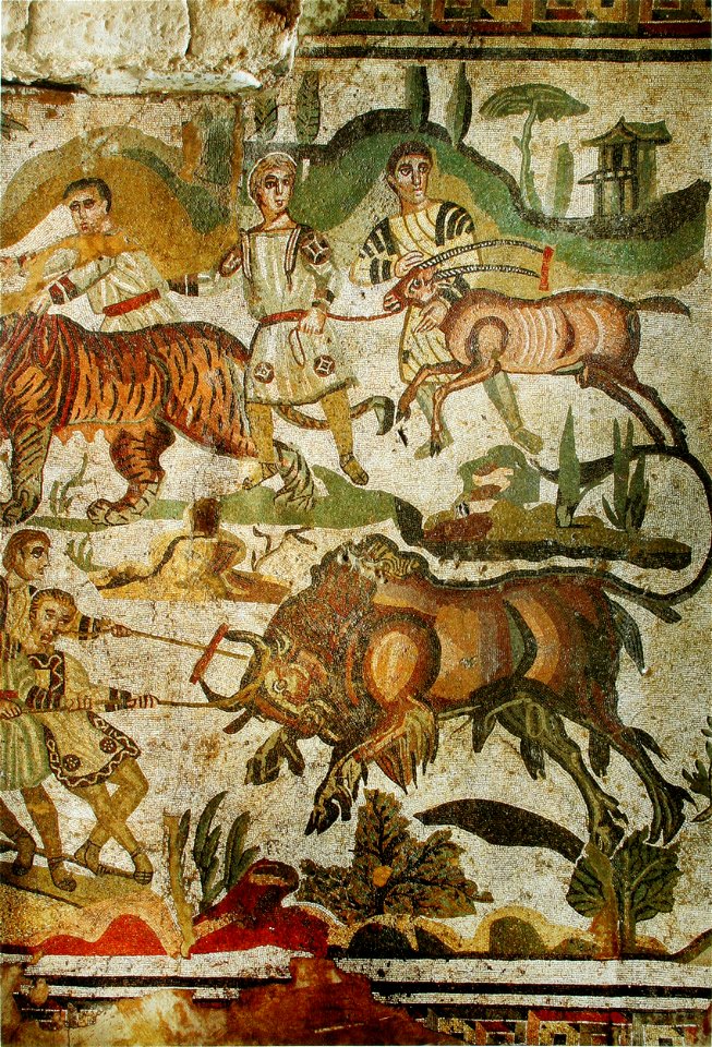 Mosaïque de la Grande Chasse, villa de Casale