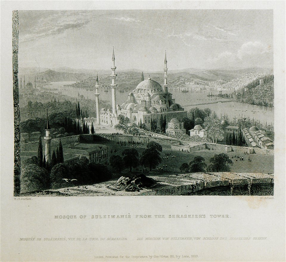 Mosque of Suleimaniè from the Serasker's Tower - Pardoe Julia - 1838