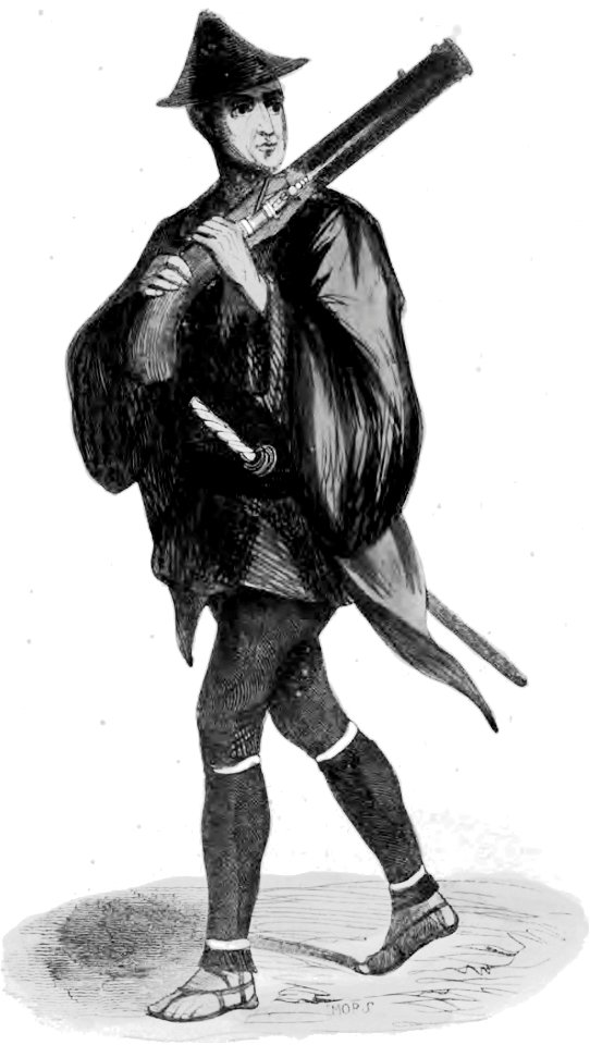 Mors. Soldat Japonais. Auguste Wahlen. Moeurs, usages et costumes de tous les peuples du monde. 1843
