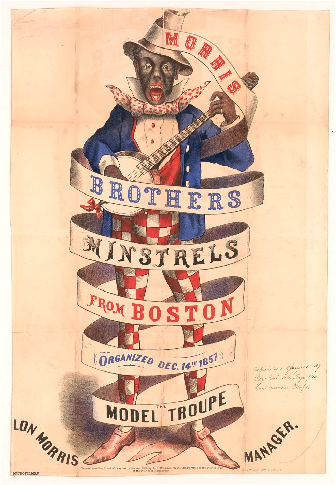 Morris Brothers minstrels from Boston, organized Dec. 14th, 1857-The model troupe - Ledger Job Print, Phila. LCCN96507543