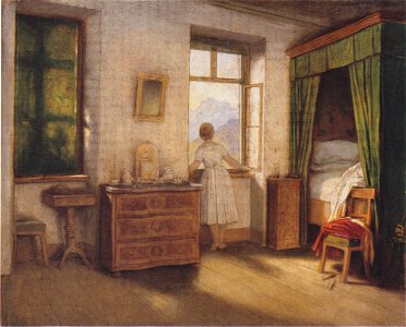 Moritz von Schwind - Morgenstunde - 1858. Free illustration for personal and commercial use.