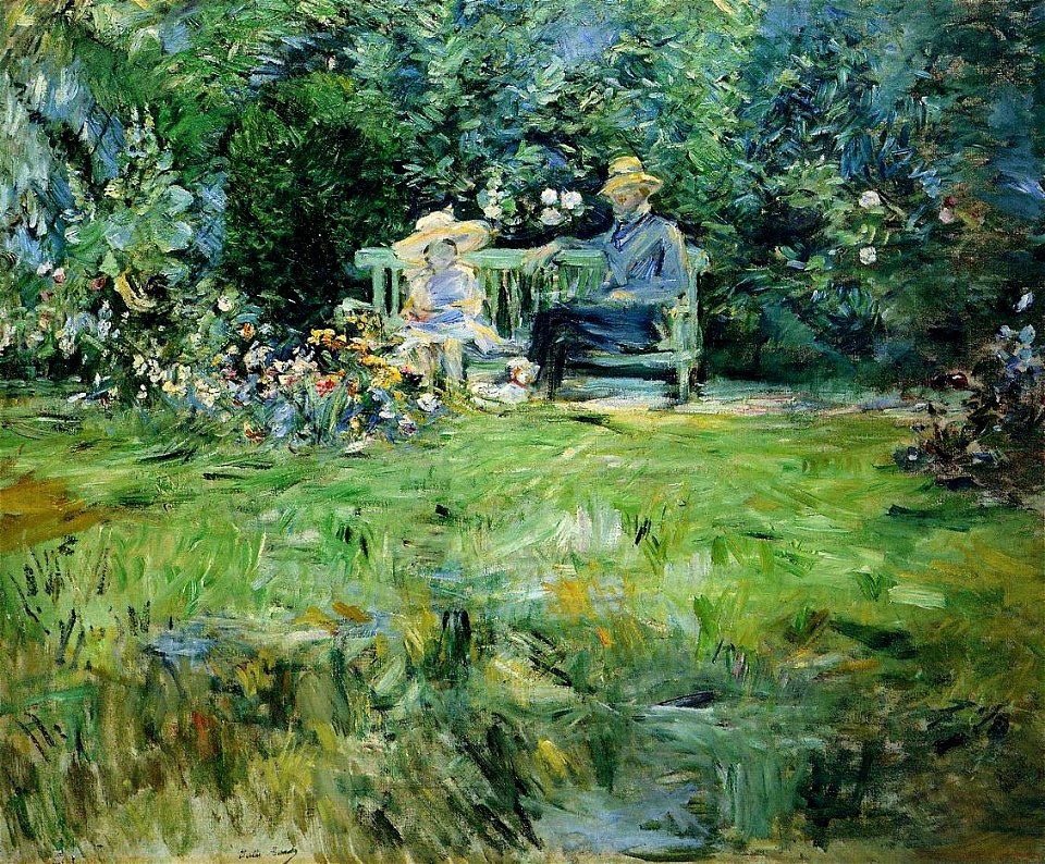 Morisot - the-lesson-in-the-garden