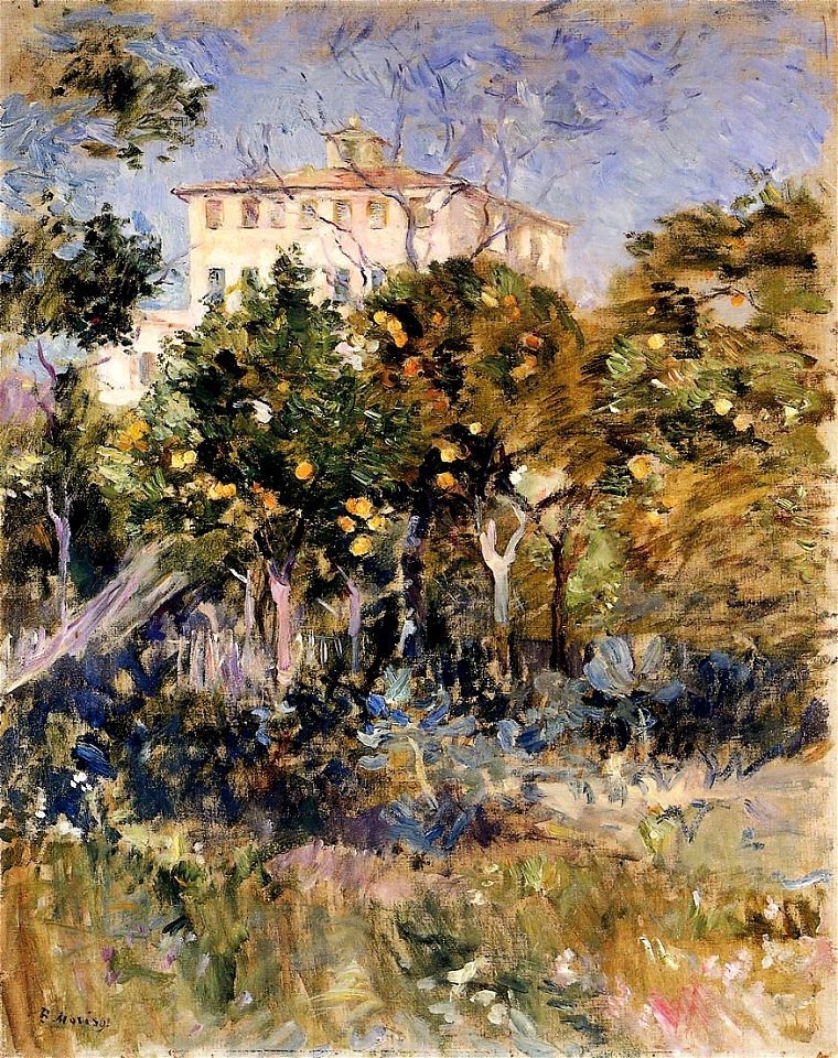 Morisot - villa-with-orange-trees-nice