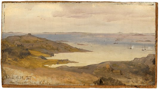 Motif from Bohuslän, Sweden. Study (Andreas Achenbach) - Nationalmuseum - 212139