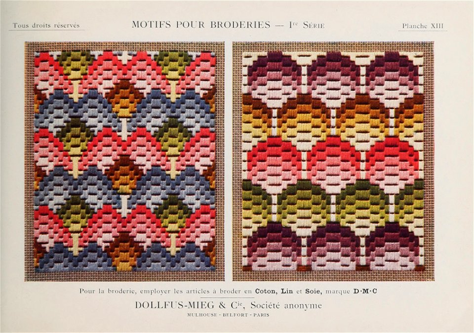 Motifs pour Broderies - 1re série - Planche 13