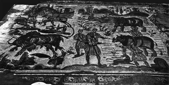 Mosaico della grande caccia 01