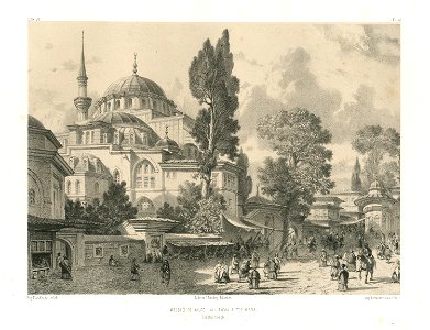 Mosquée de Kilitch – Ali – Pacha à Top-Hana - Flandin Eugène - 1853