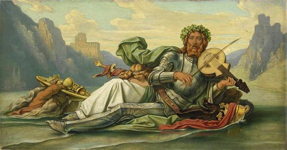 Moritz von Schwind - Der Vater Rhein, die Fidel Volkers spielend - 11581 - Bavarian State Painting Collections