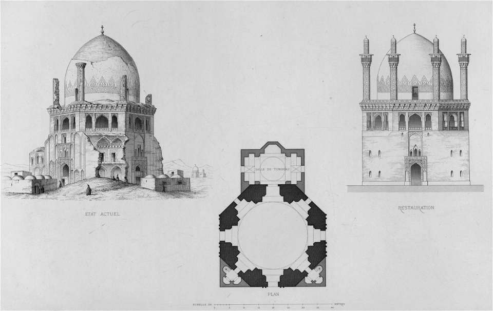 Mosque and tomb of Ismael Khodabendeh, Soulthanieh by Pascal Coste