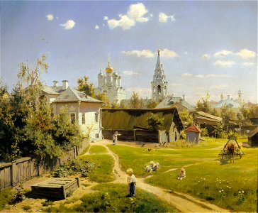 Moscow Courtyard (Polenov, 1878) - Google Art Project
