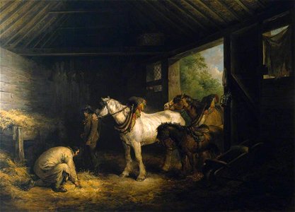 George Morland (1763-1804) - Inside of a Stable - N01030 - National Gallery