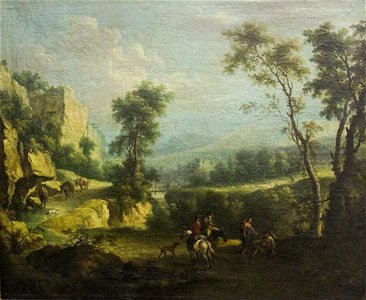 Moucheron - Landscape with Figures